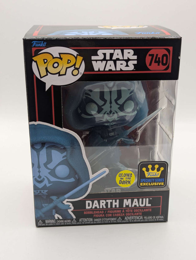 DARTH MAUL (Hooded Holographic) | Funko Pop Star Wars Dark Side | Glow #740