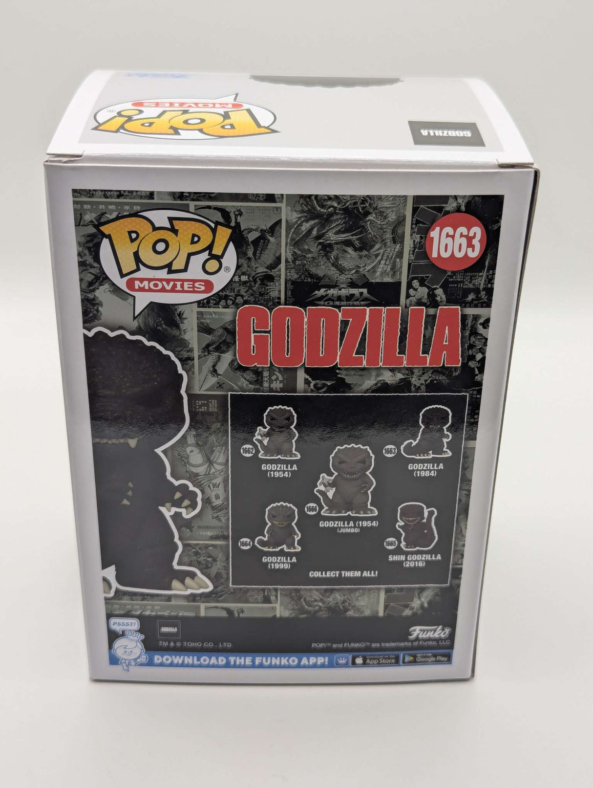 GODZILLA (1984) Fire | Funko Pop Movies | Chase #1663