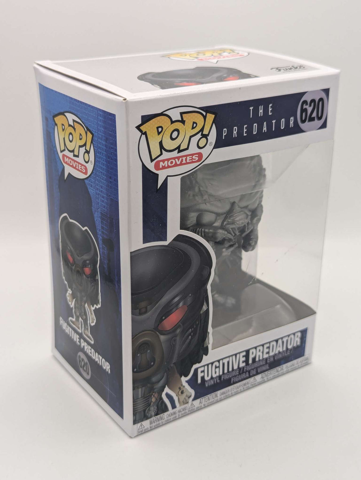 Damaged Box | | Fugitive Predator | The Predator | Funko Pop Movies #620 | Gun Metal Chrome