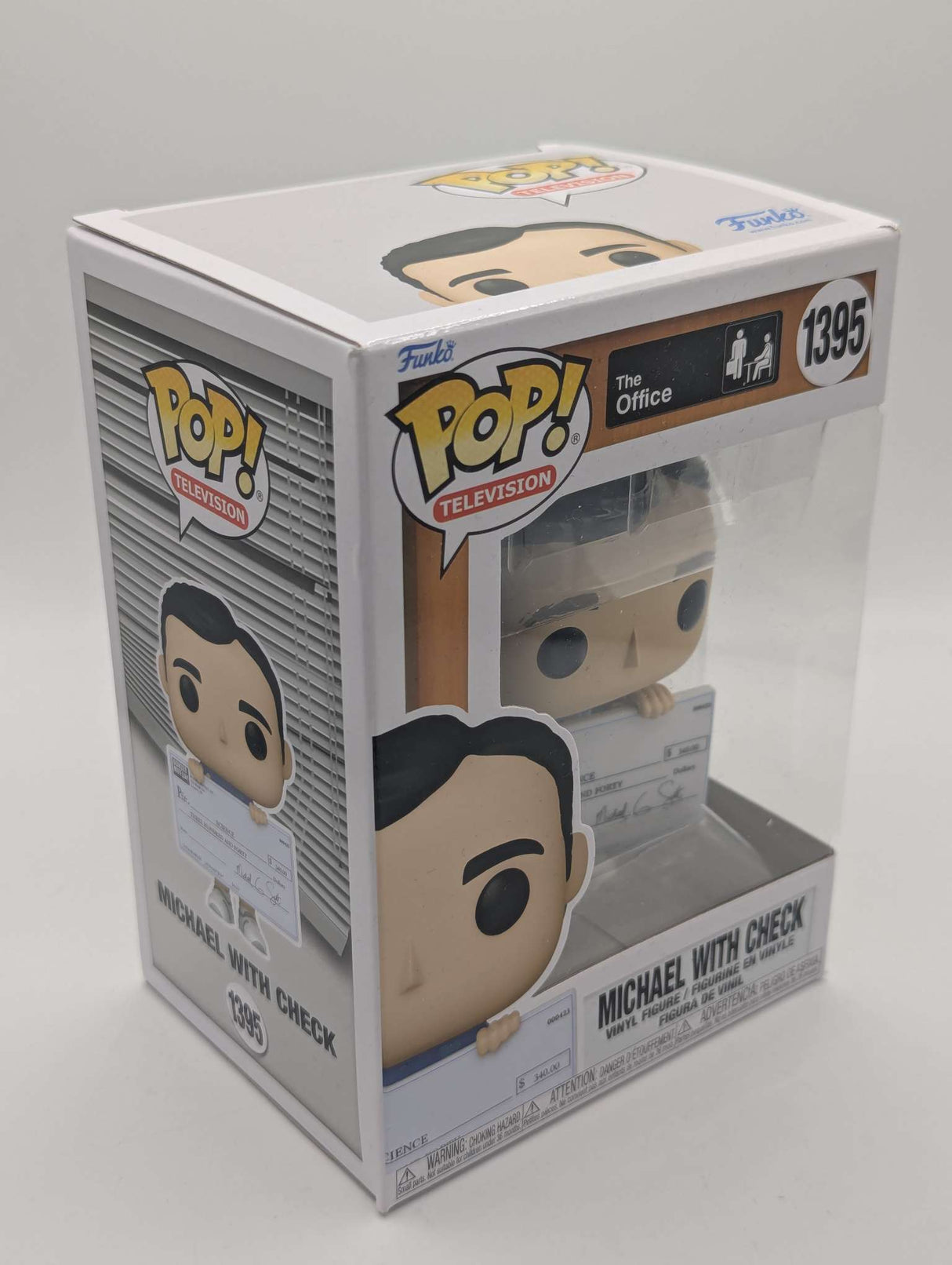 Damaged Box | Funko Pop Television | The Office | Michael with Check #1395