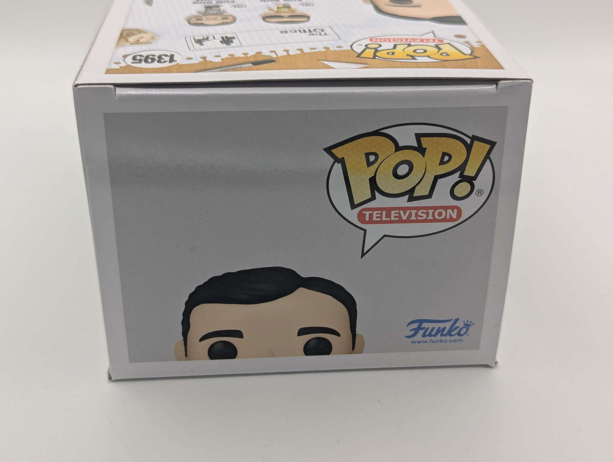 Damaged Box | Funko Pop Television | The Office | Michael with Check #1395