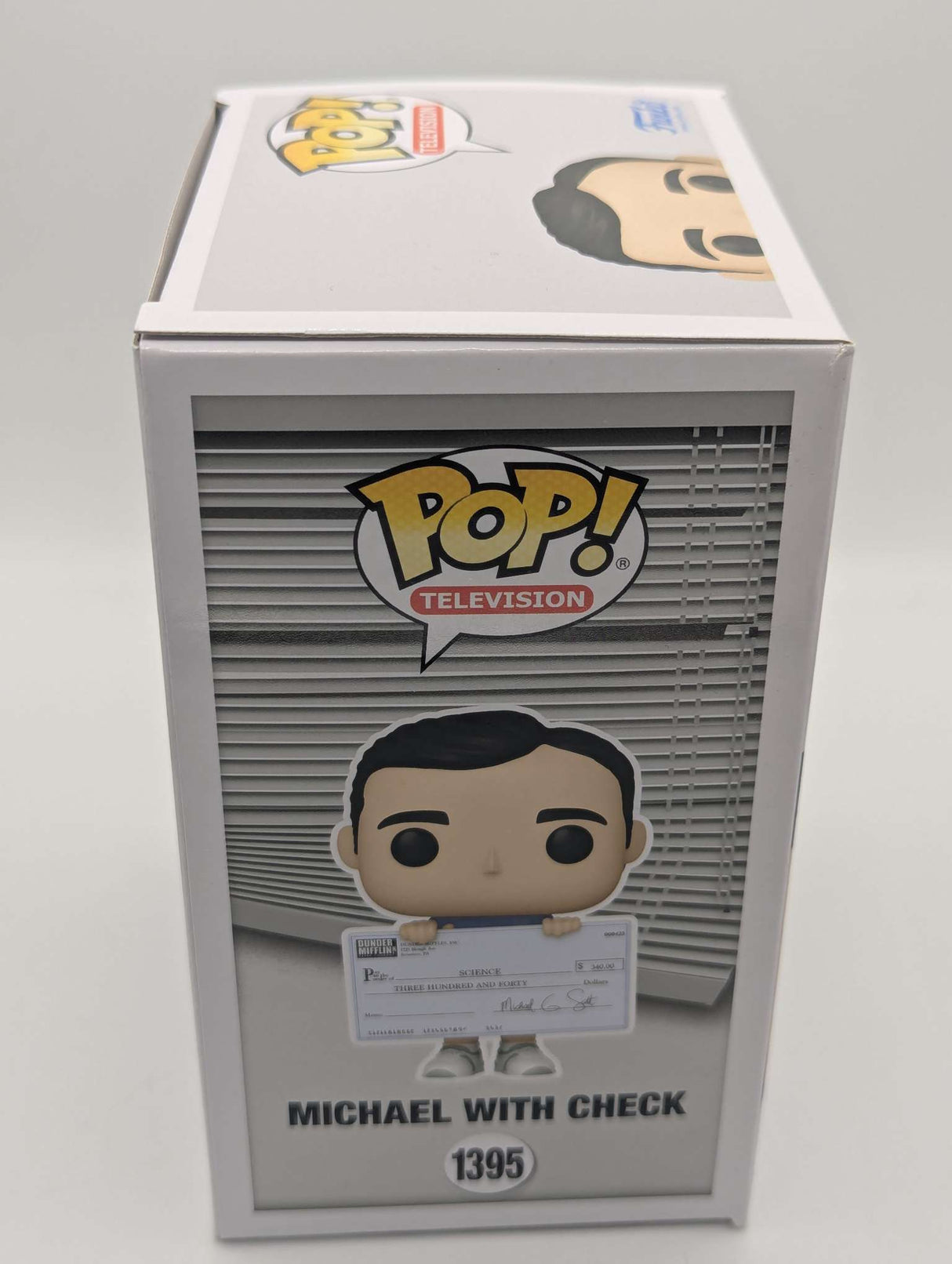 Damaged Box | Funko Pop Television | The Office | Michael with Check #1395