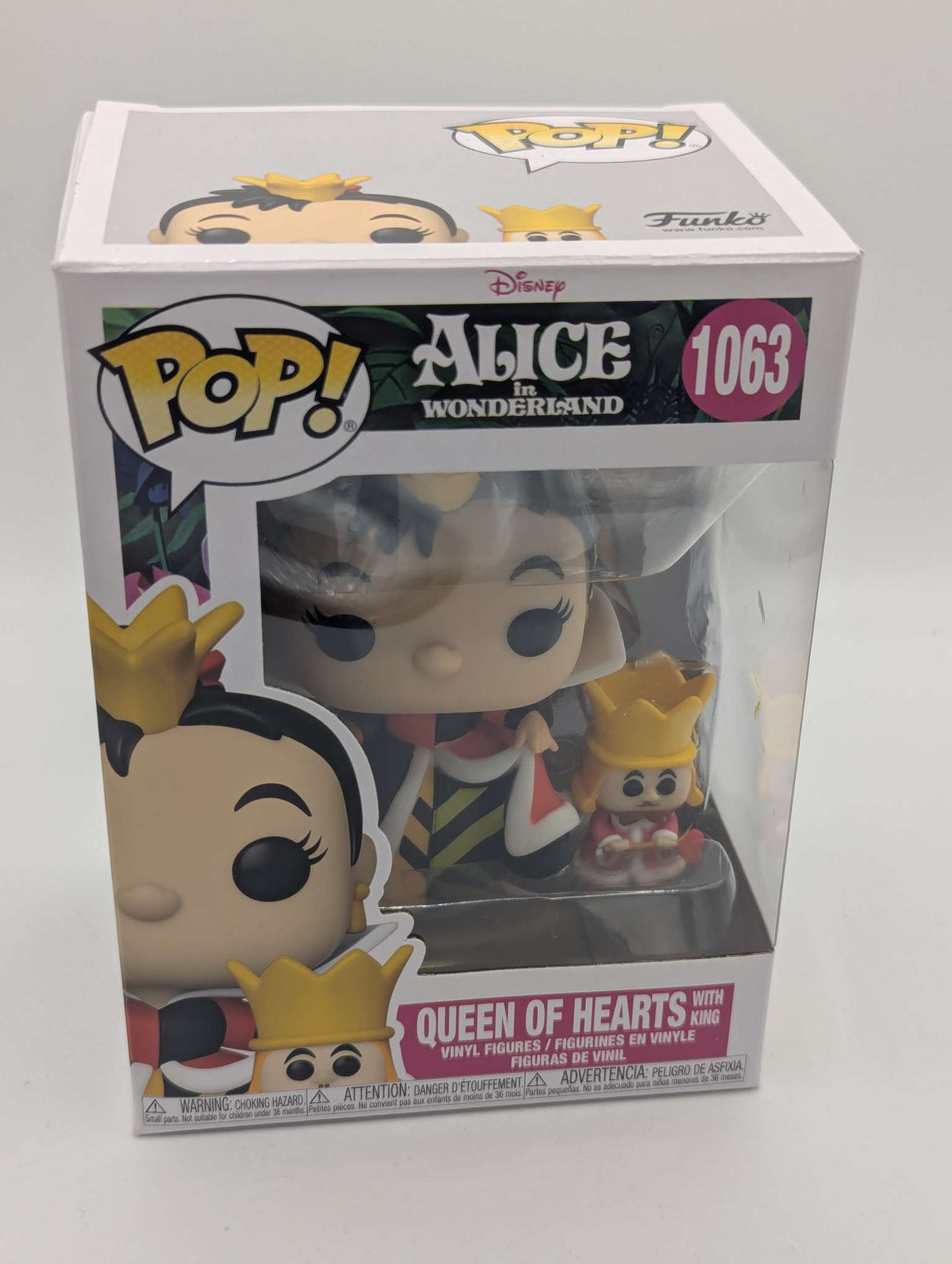 Damaged Box | Funko Pop Disney | Alice in Wonderland | Queen of Hearts with King #1063