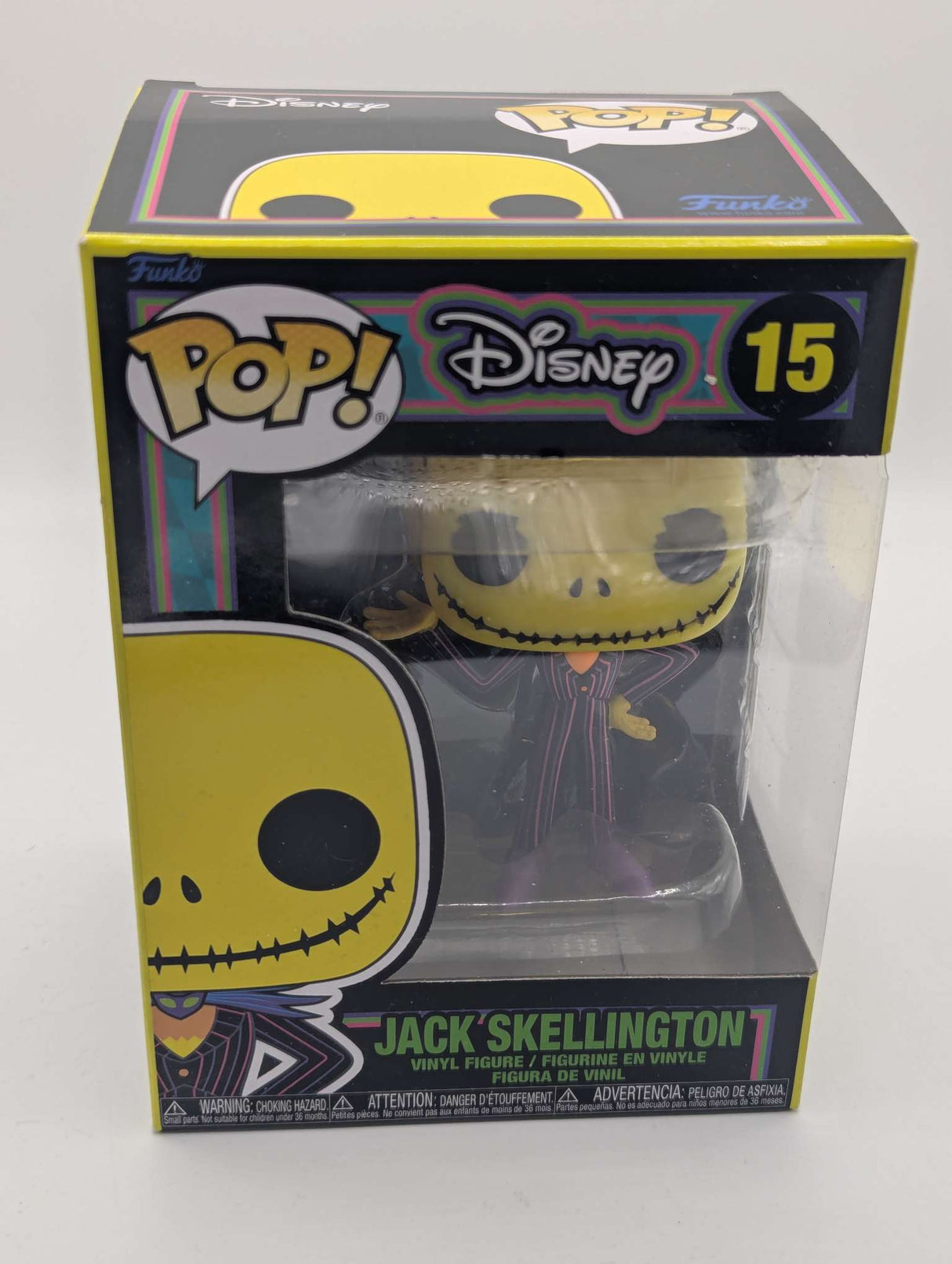 Damaged Box | Funko Pop Disney - Nightmare before Christmas - Blacklight Jack Skellington #15