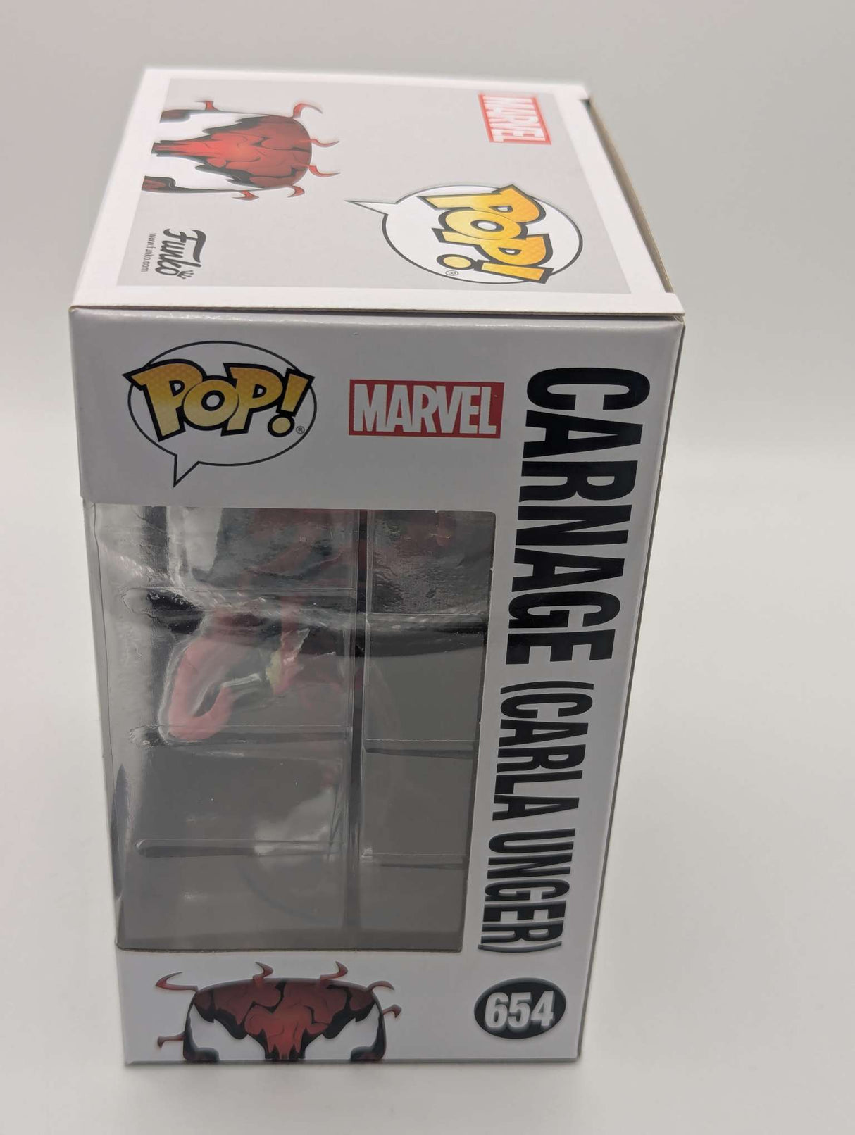 Damaged Box | Funko Pop Marvel | Venom | Carnage (Carla Unger) #654