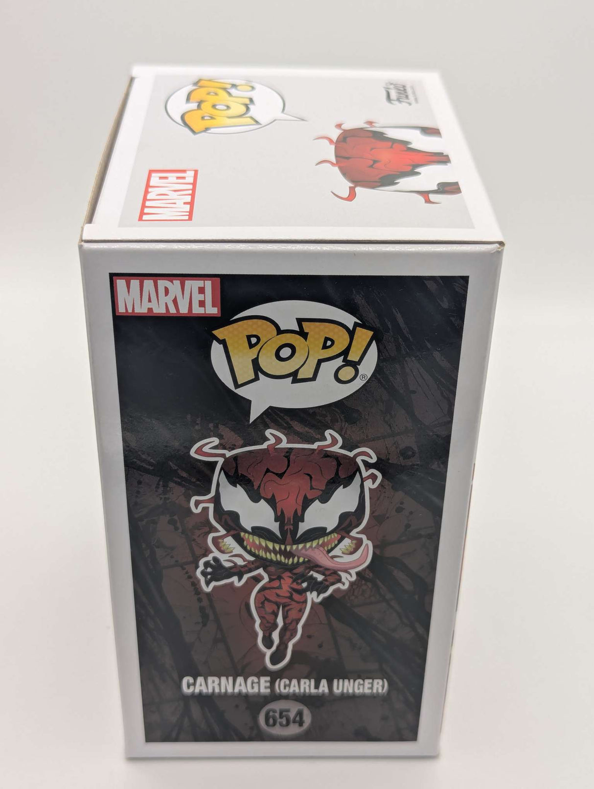 Damaged Box | Funko Pop Marvel | Venom | Carnage (Carla Unger) #654