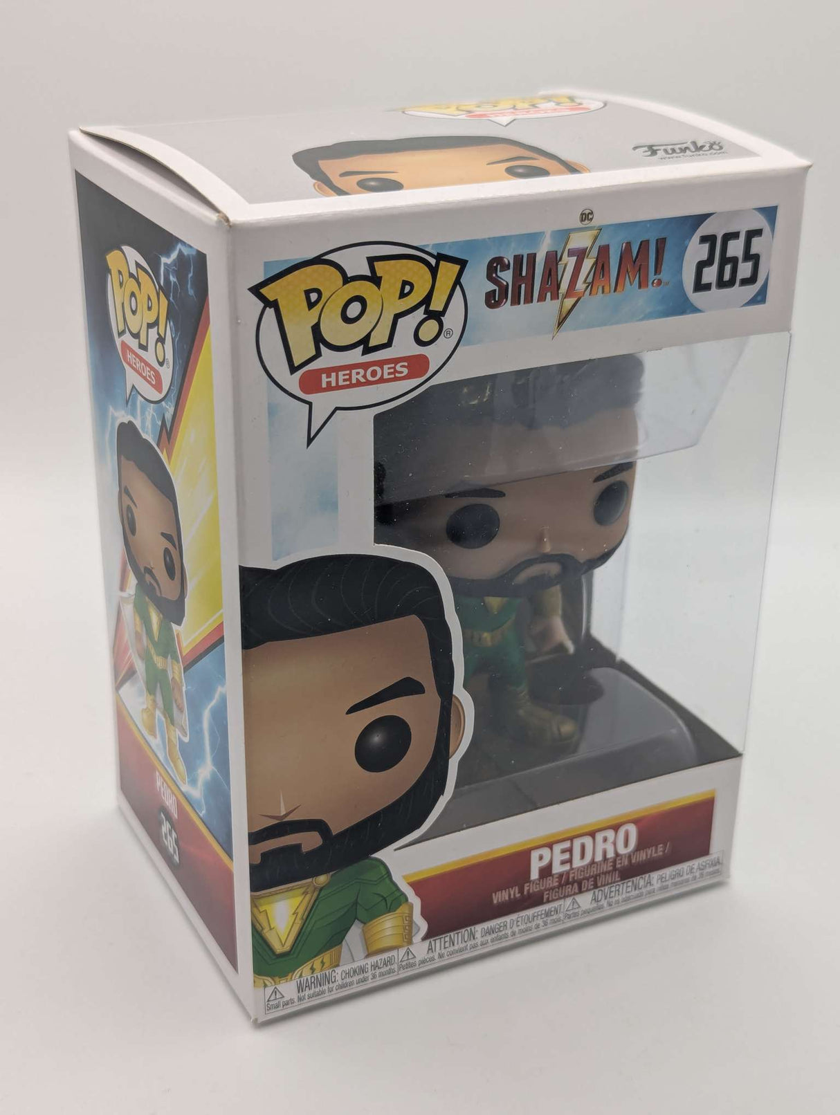 Damaged Box Funko Pop Heroes - Shazam - Pedro #265