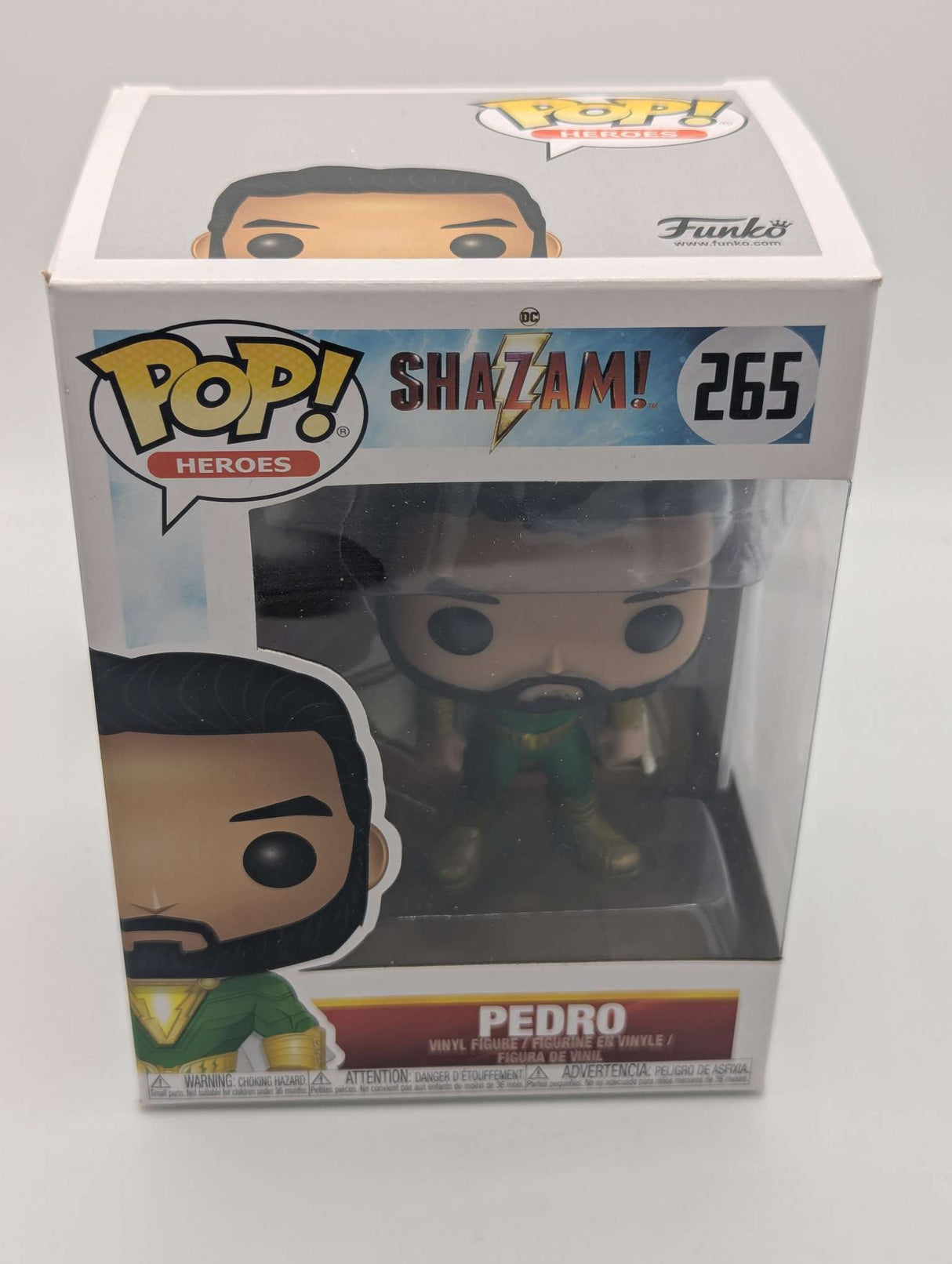 Damaged Box Funko Pop Heroes - Shazam - Pedro #265