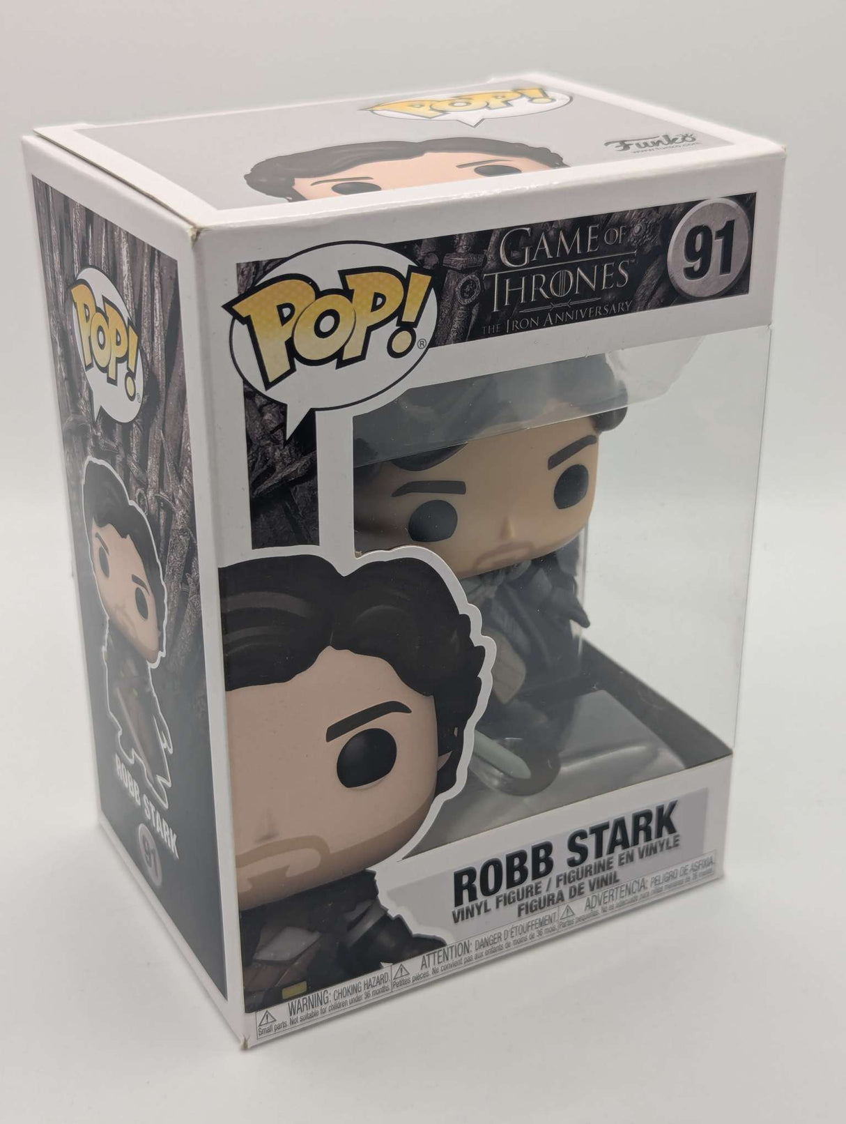 Damaged Box Funko Pop - Game of Thrones (The Iron Anniversary) - Robb Stark with Sword #91