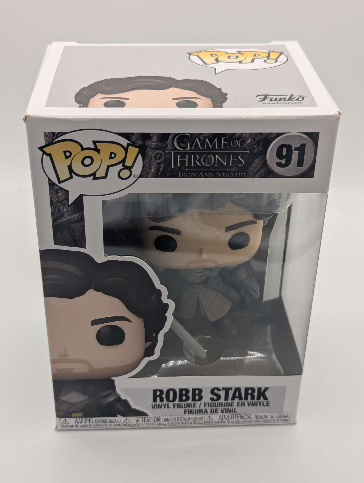 Damaged Box Funko Pop - Game of Thrones (The Iron Anniversary) - Robb Stark with Sword #91