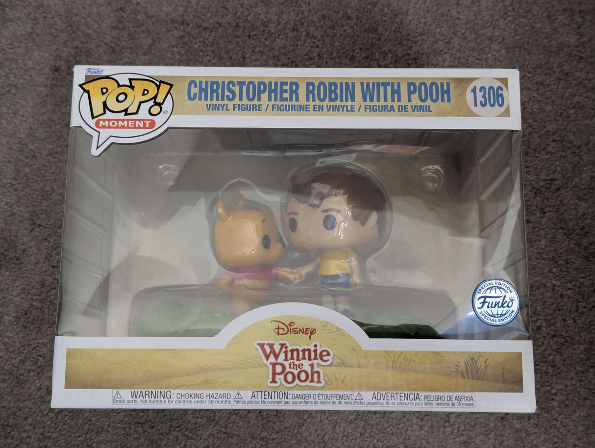 Damaged Box | CHRISTOPHER ROBIN WITH POOH  Winnie the Pooh | Funko Pop Moment Disney #1306