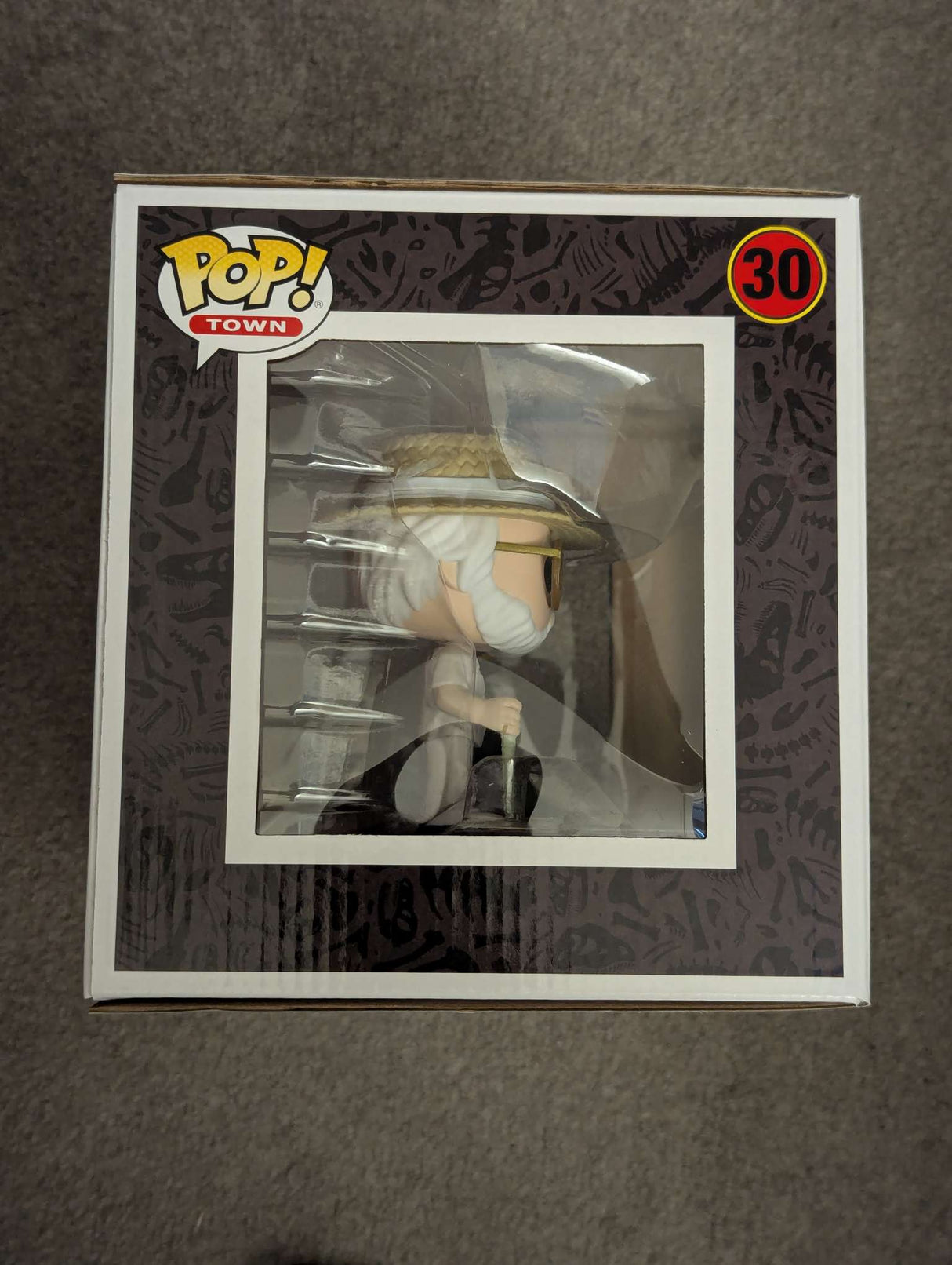 Damaged Box | JOHN HAMMOND WITH GATES | Funko Pop! Town | Jurassic Park #30