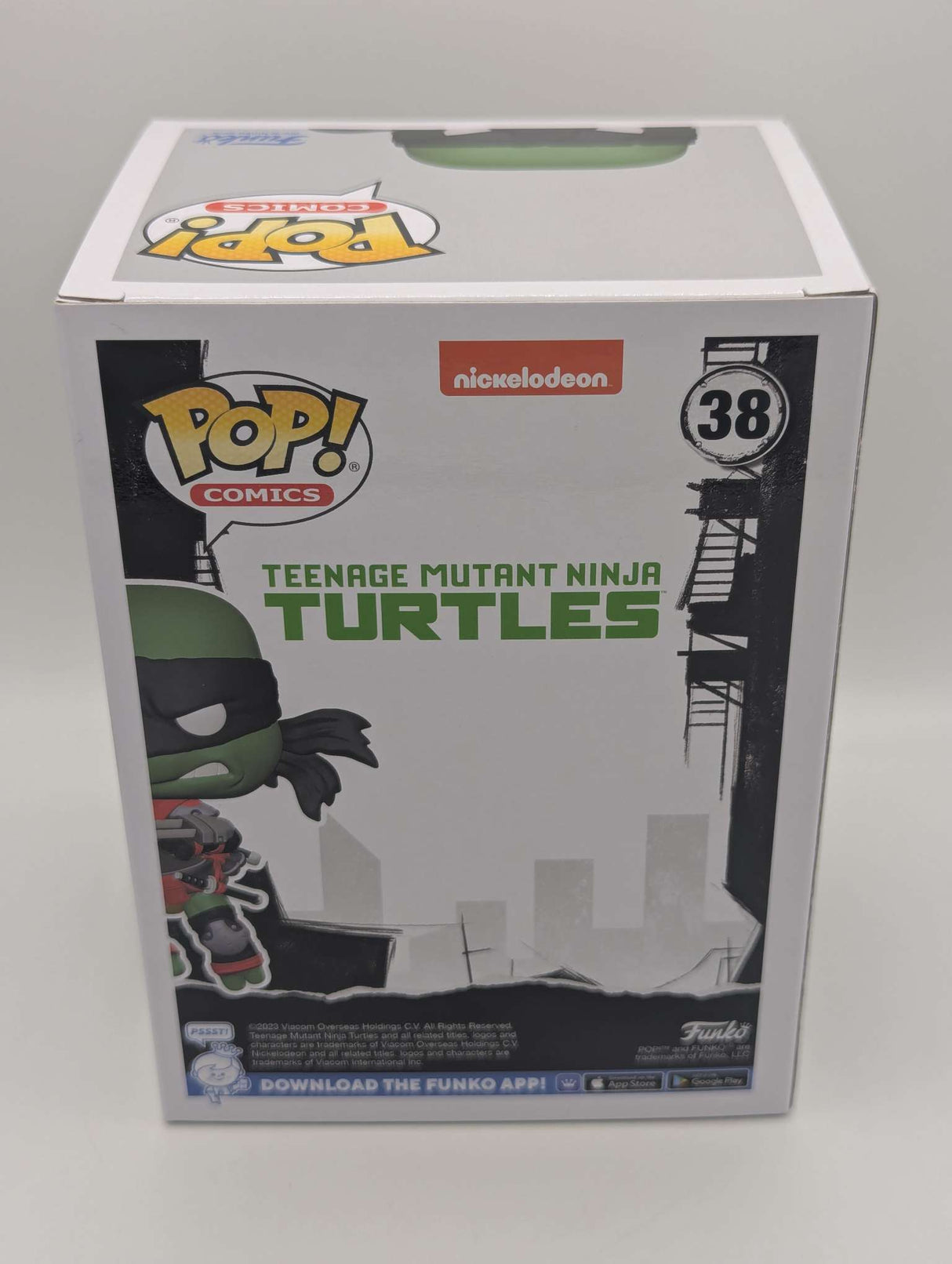 Damaged Box | DARK LEONARDO | Teenage Mutant Ninja Turtles TMNT | Funko Pop Comics #38