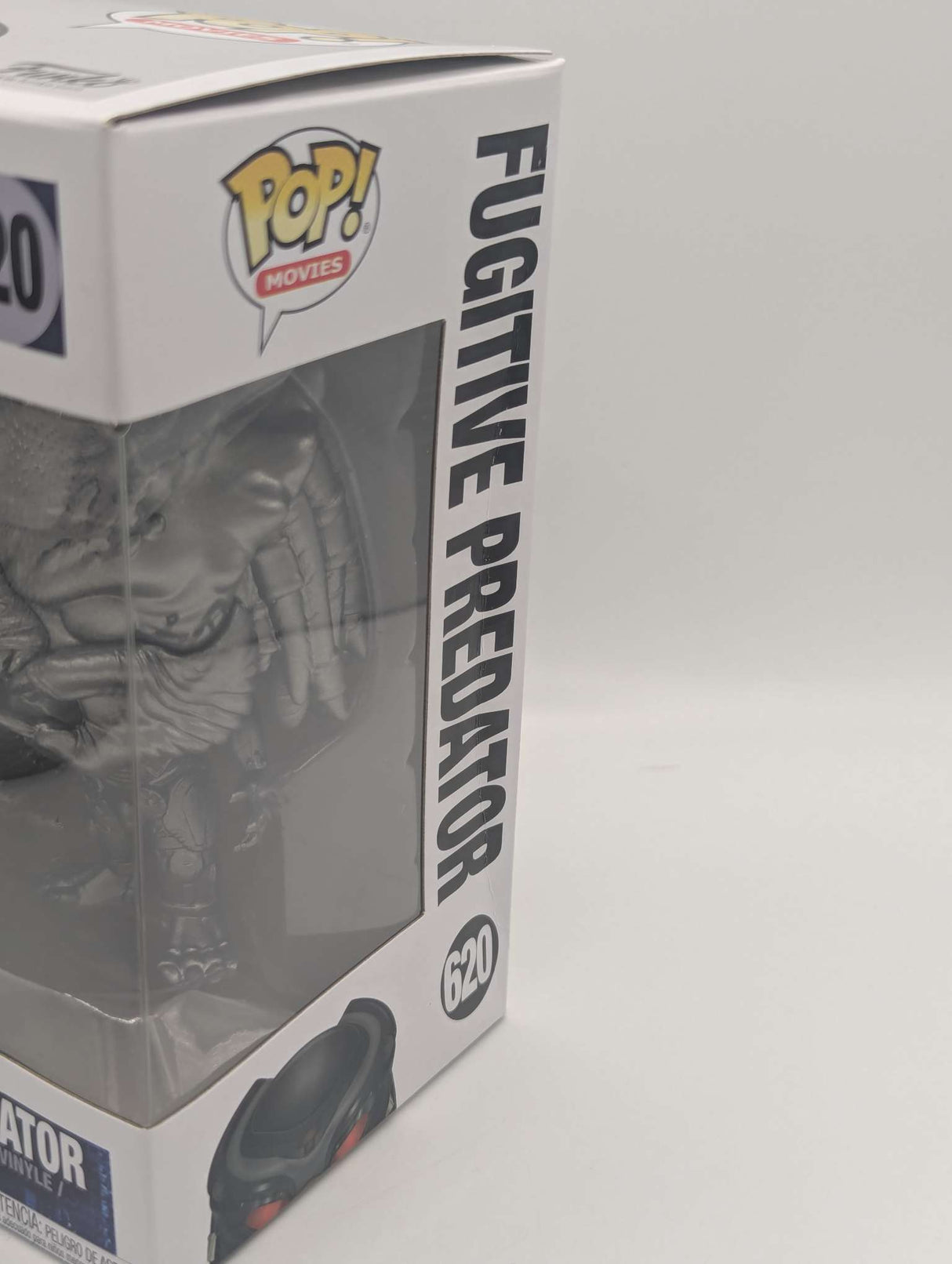 Damaged Box | FUGITIVE PREDATOR | The Predator | Funko Pop Movies #620 | Gun Metal Chrome