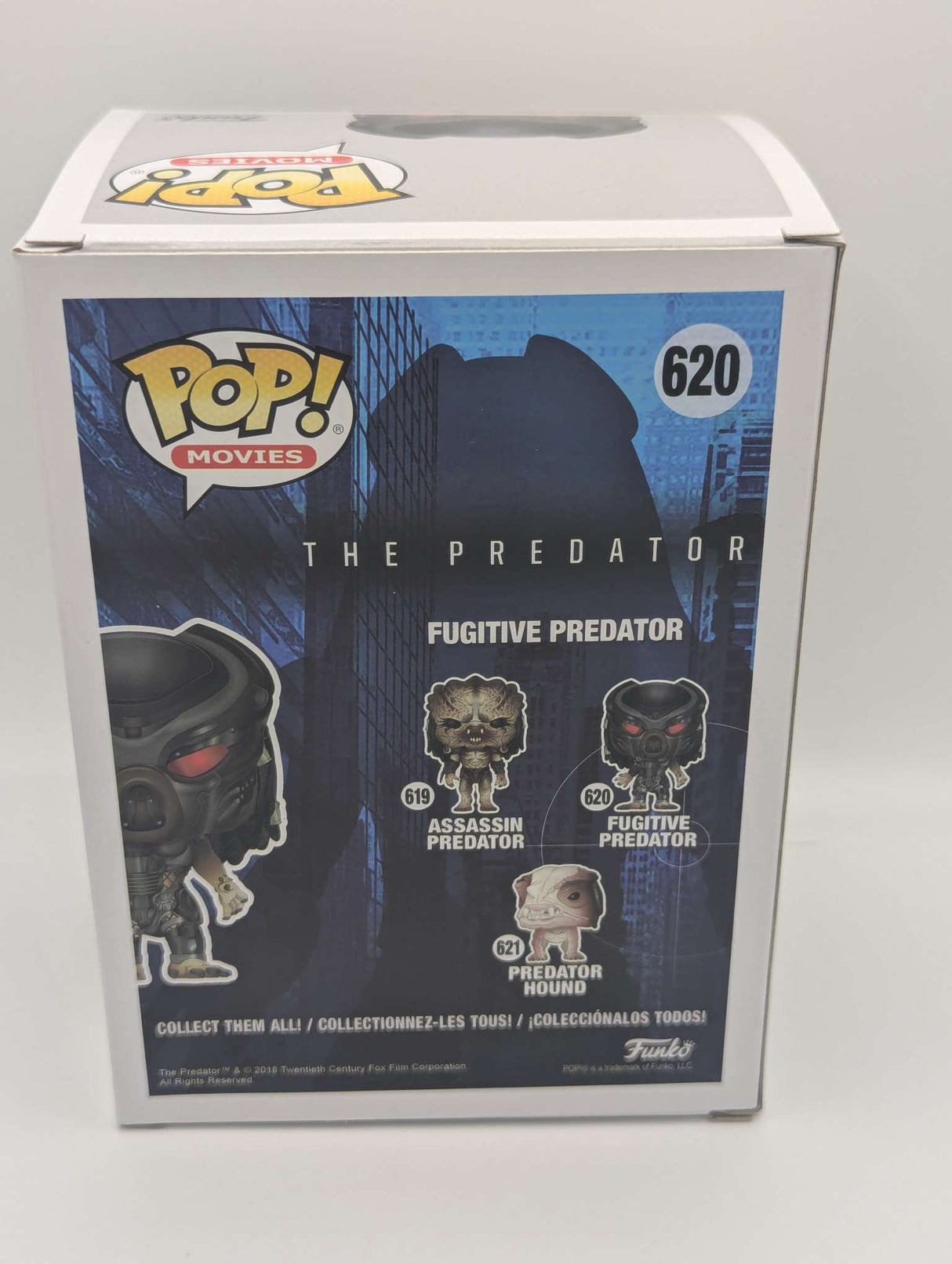 Damaged Box | FUGITIVE PREDATOR | The Predator | Funko Pop Movies #620 | Gun Metal Chrome