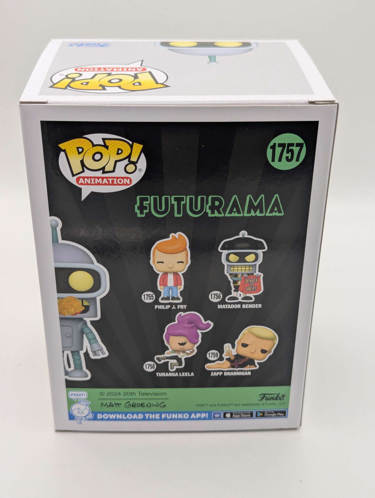 BENDER (BURPING) | Futurama | Funko Pop Animation #1757