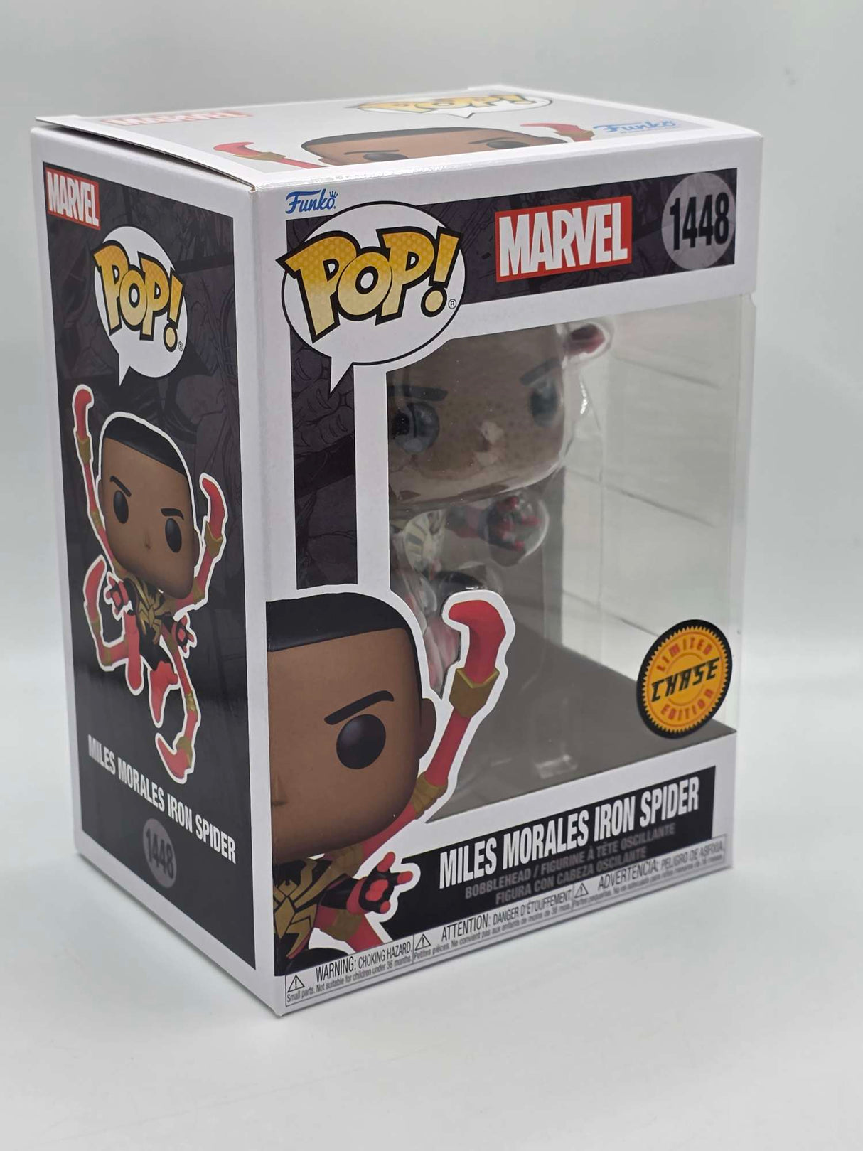 MILES MORALES (UNMASKED) | Iron Spider | Funko Pop Marvel #1448 Chase