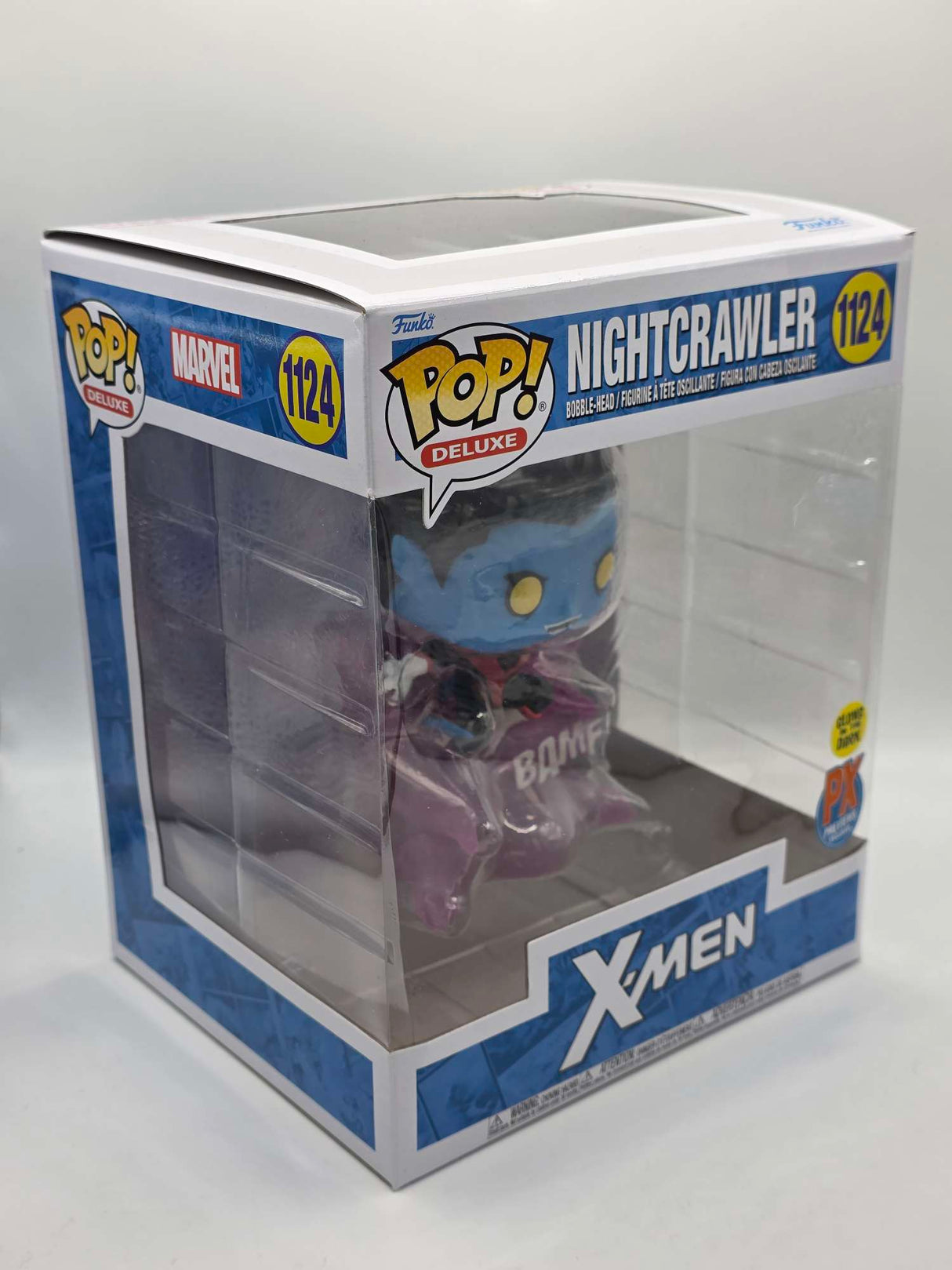 Damaged Box | NIGHTCRAWLER (TELEPORTING) | Funko Pop Deluxe | X-Men |  PX Exclusive Glow #1124