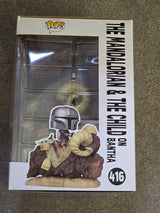 Damaged Box | THE MANDALORIAN AND THE CHILD ON BANTHA | Funko Pop Star Wars #416