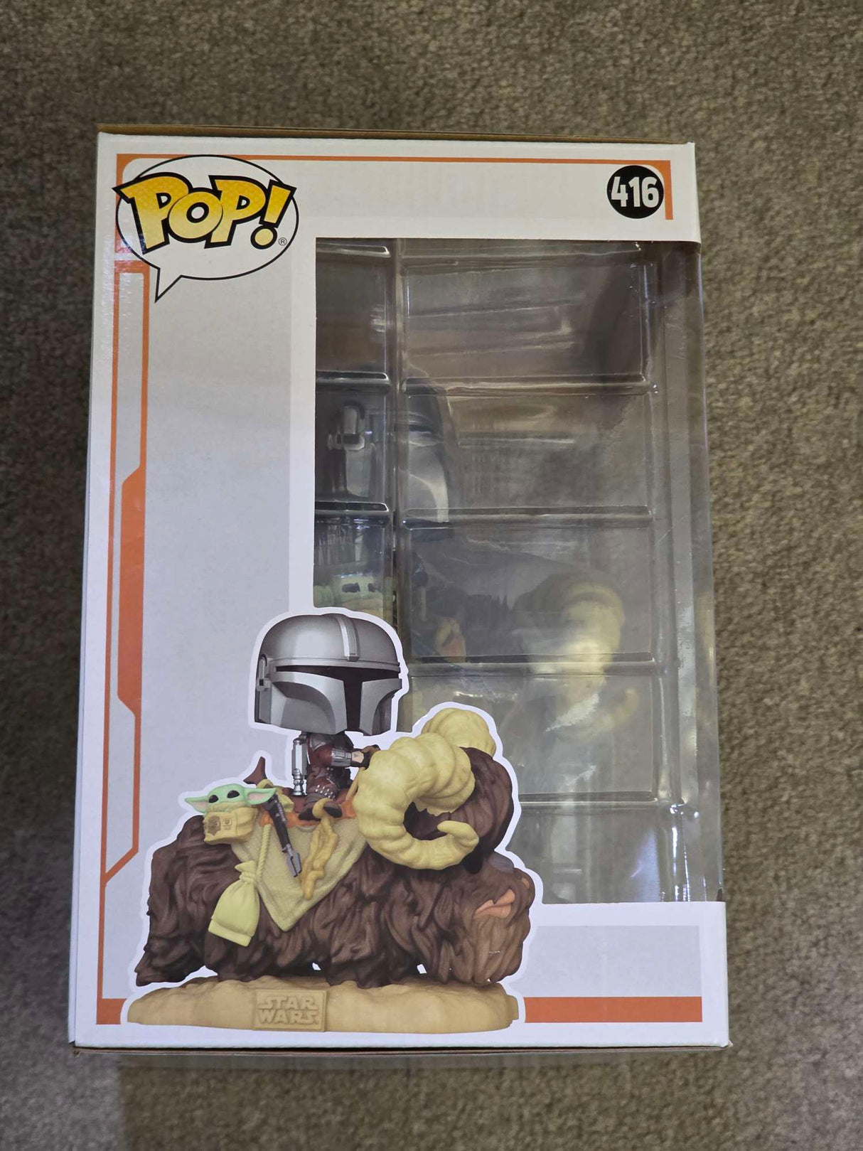 Damaged Box | THE MANDALORIAN AND THE CHILD ON BANTHA | Funko Pop Star Wars #416