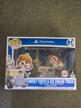 Damaged Box | Sweet Tooth & Ice Cream Truck | PlayStation Twisted Metal | Funko Pop Rides #91