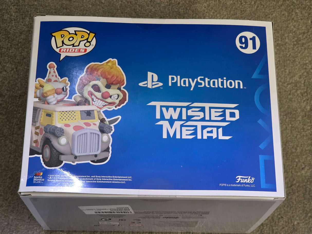 Damaged Box | Sweet Tooth & Ice Cream Truck | PlayStation Twisted Metal | Funko Pop Rides #91