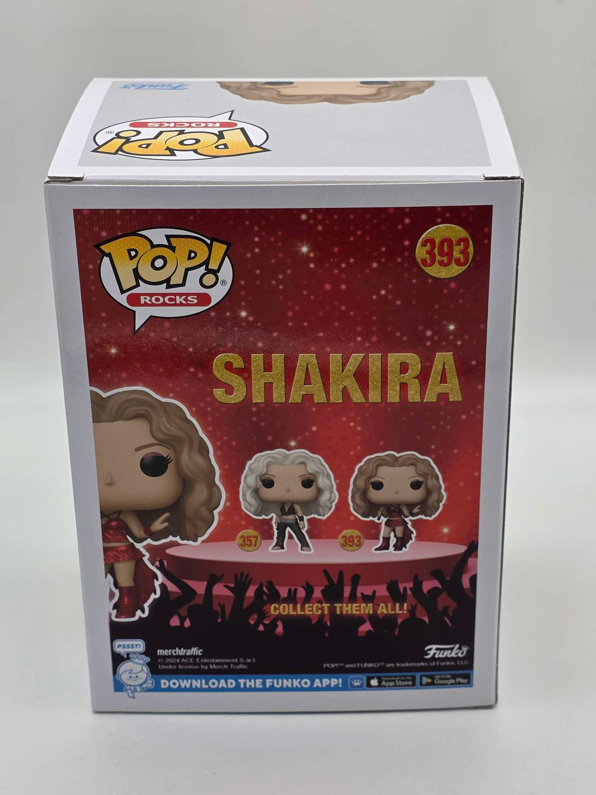 Damaged Box | SHAKIRA SUPER BOWL | Funko Pop Rocks | Metallic #393