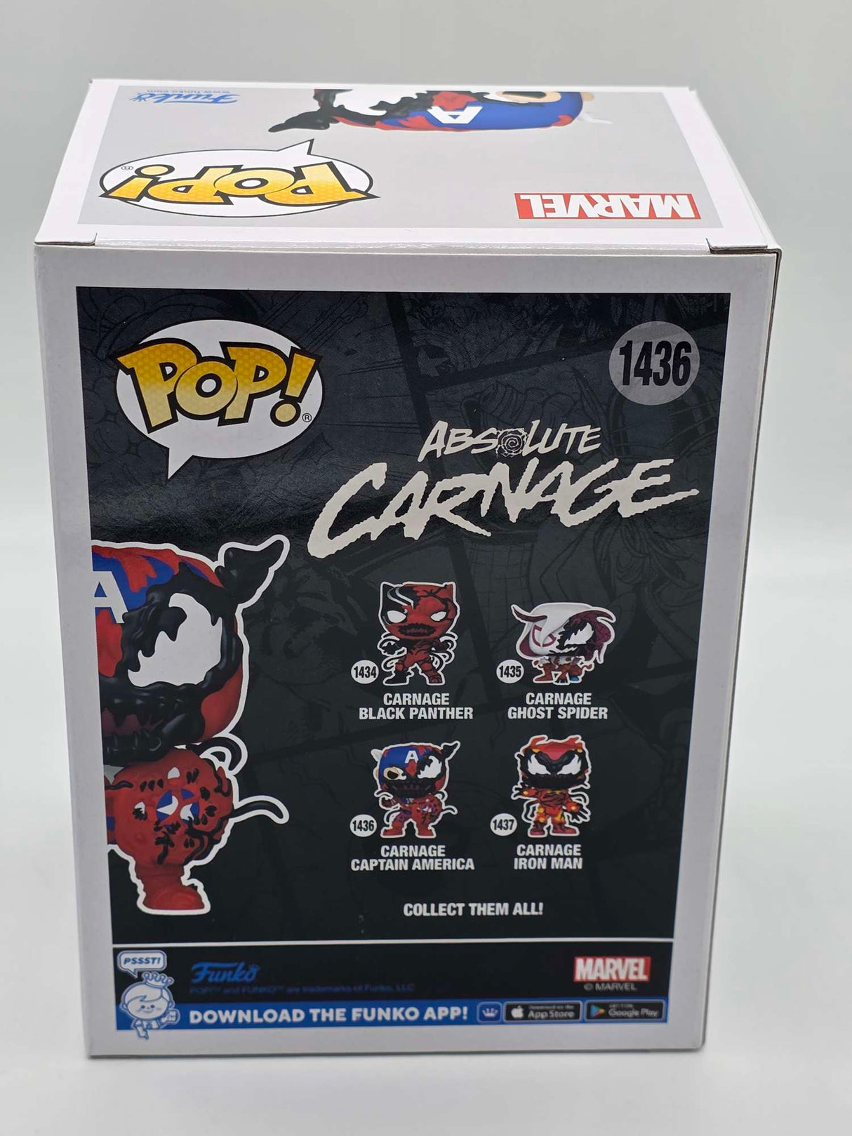 Damaged Box | CARNAGE CAPTAIN AMERICA | Absolute Carnage | Funko Pop Marvel | #1436