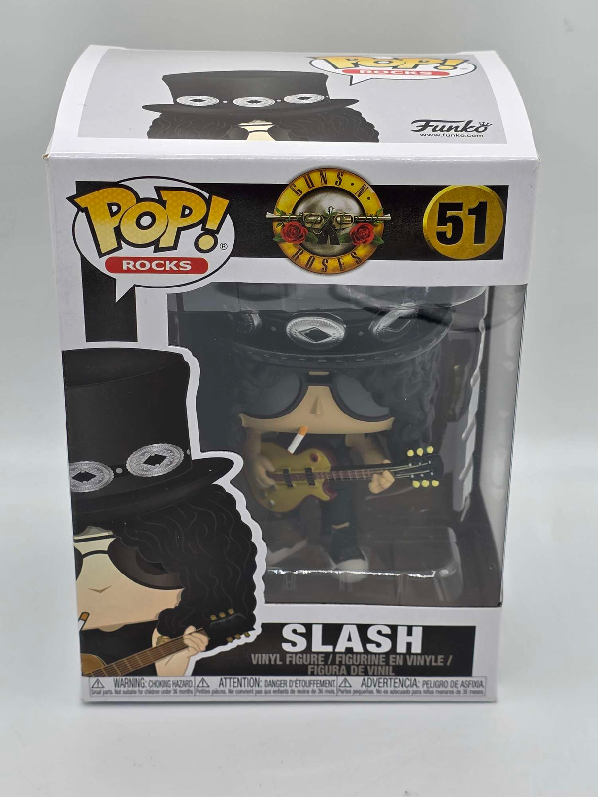 Damaged Box  | Slash | Guns N Roses | Funko Pop Rocks #51