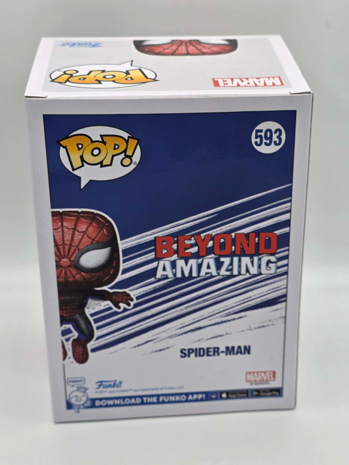 SPIDER-MAN (FIRST APPEARANCE) | Funko Pop Marvel | Diamond  Glitter DGLT #593