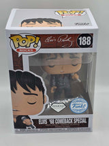 ELVIS ('68 COMEBACK SPECIAL) | Elvis Presley | Funko Pop Rocks | Diamond Glitter DGLT #188