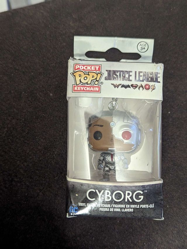 Funko Pop! Keychain | Justice League | Cyborg