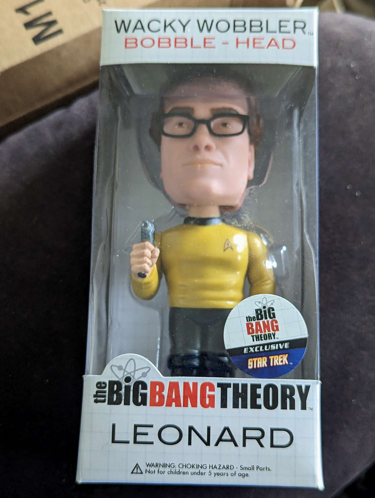 Funko Wacky Wobbler | The Big Bang Theory | Leonard Star Trek Outfit | Bobble Head Figure