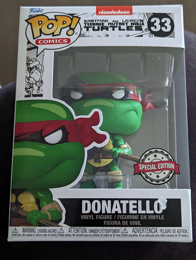 Damaged Box | Funko Pop Comics | Teenage Mutant Ninja Turtles TMNT | Donatello #33