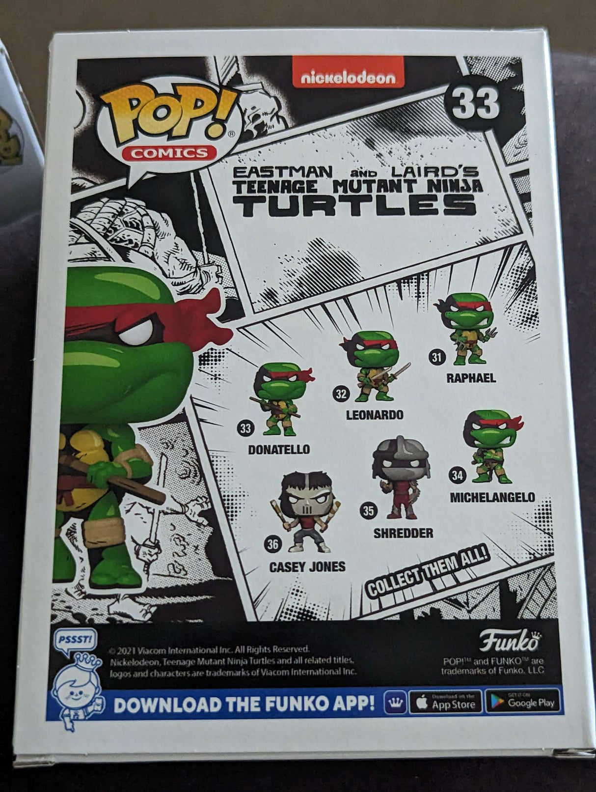 Damaged Box | Funko Pop Comics | Teenage Mutant Ninja Turtles TMNT | Donatello #33