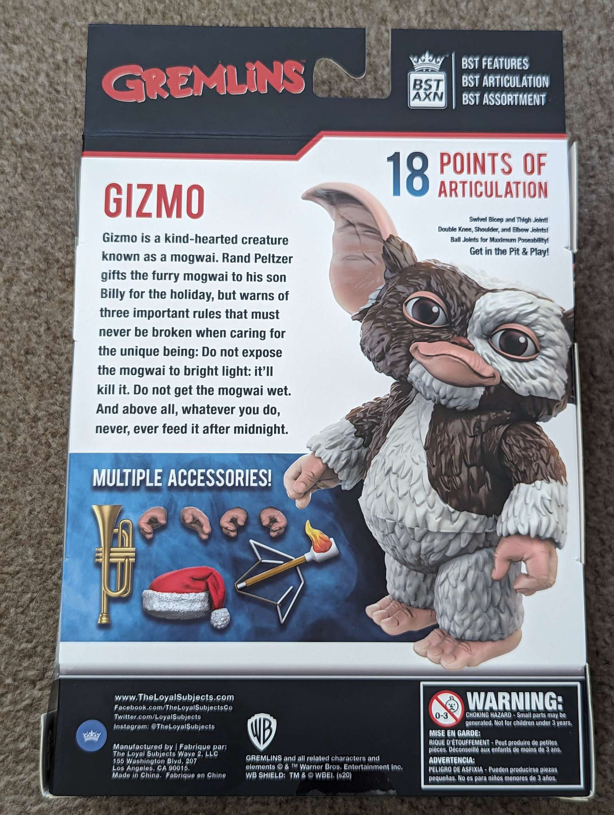 The Loyal Subjects | Gremlins | Gizmo BST AXN Action Figure 13cm