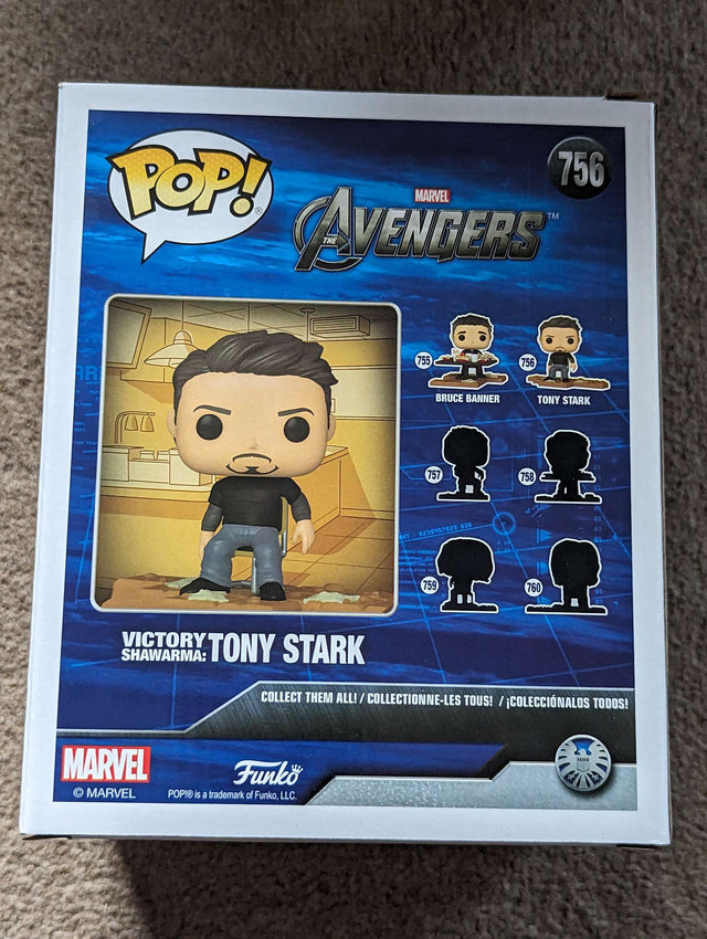 Damaged Box | Funko Pop Marvel | Avengers | Tony Stark Victory Shawarma #756