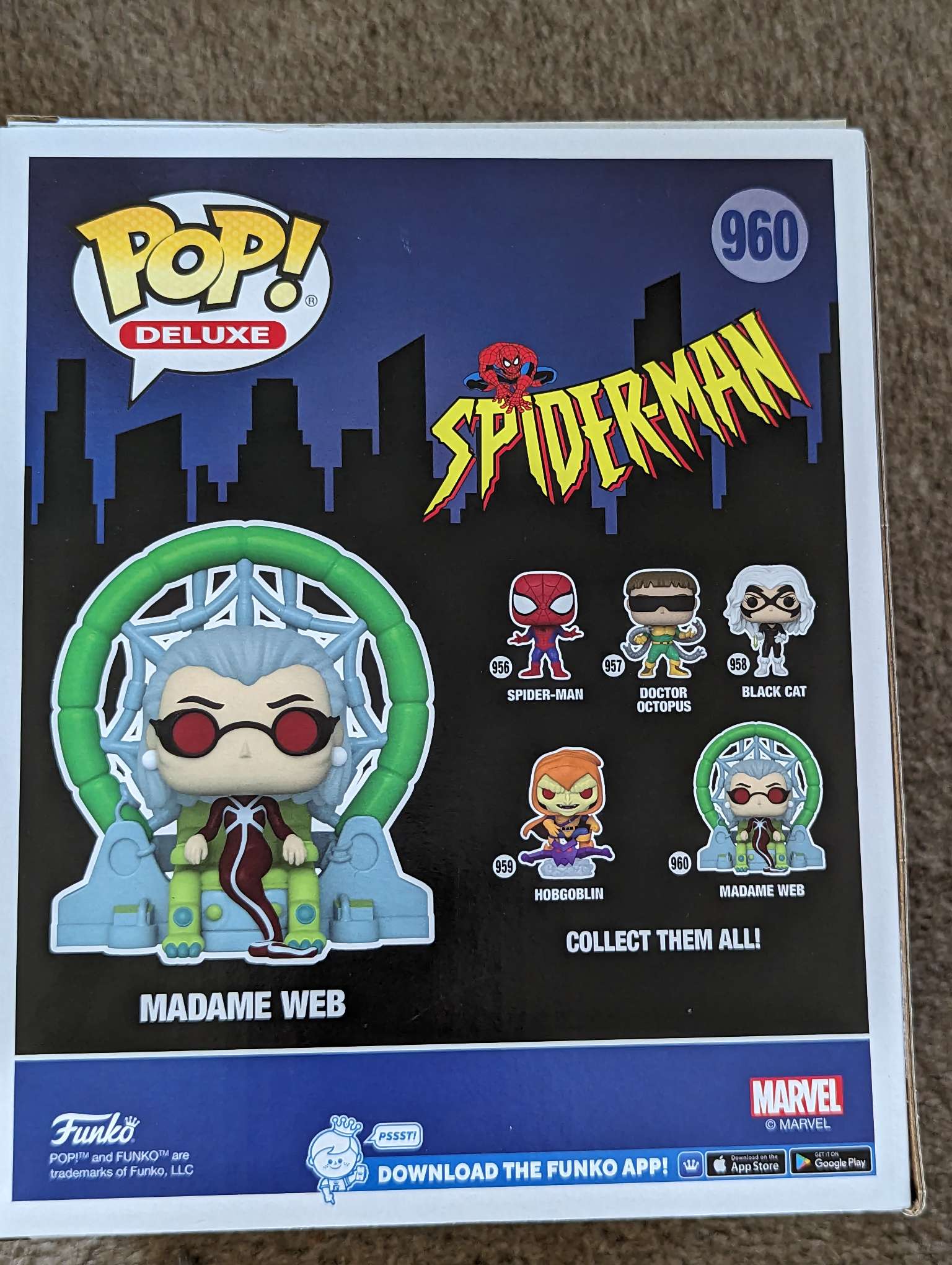 Damaged Box | Madame Web | Funko Pop Deluxe | Marvel Spider-man 