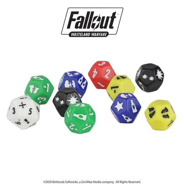 Fallout | Miniatures | Wasteland Warfare | Extra Tabletop Dice Set