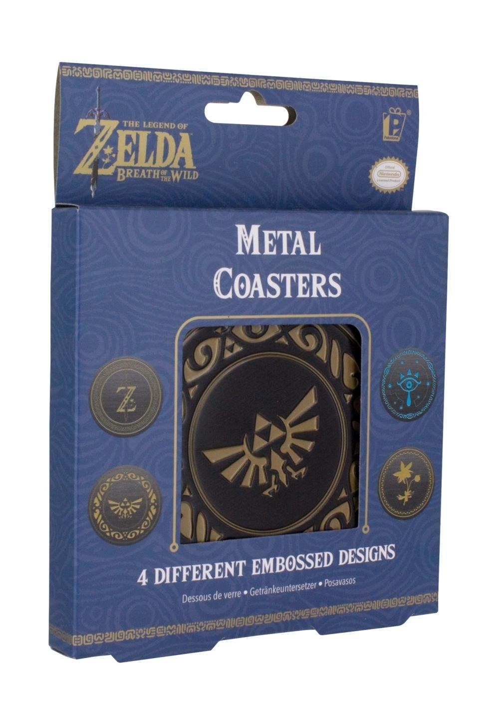 THE LEGEND OF ZELDA | Metal Coasters | Paladone | Set of 4 | Officially Licensed