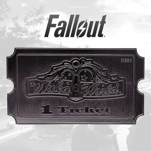 Fallout Nuka World | Silver Plated Ticket | Limited Edition