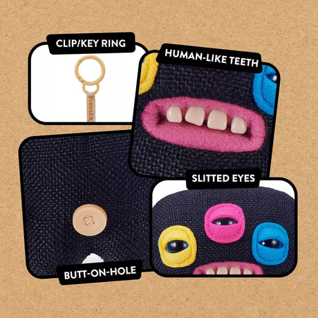 ANNOYED ALIEN - BLACK | Series 6 | Fuggler Keyring 5"