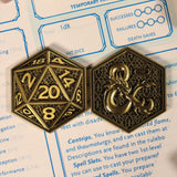 Fanattik Dungeons & Dragons: D20 DIE Limited Edition Embossed Collectable Coin
