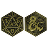 Fanattik Dungeons & Dragons: D20 DIE Limited Edition Embossed Collectable Coin