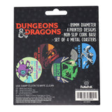 Dungeons & Dragons | Set of 4 Printed Metal Coasters