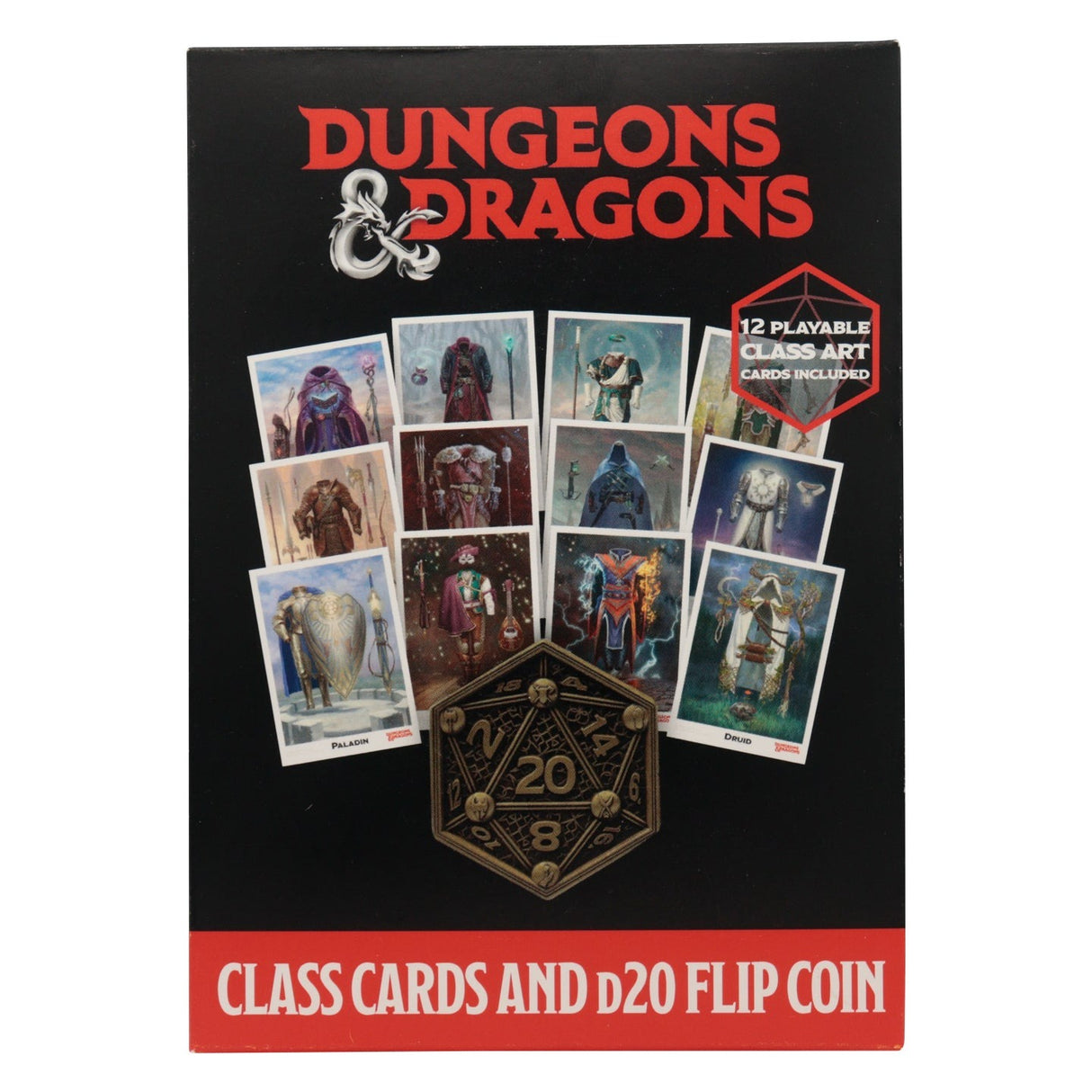 Dungeons & Dragons | Class Cards and D20 Flip Coin