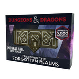 Dungeons & Dragons MITHRAL HALL Crest Limited Edition Collectible Metal Ingot