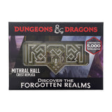Dungeons & Dragons MITHRAL HALL Crest Limited Edition Collectible Metal Ingot