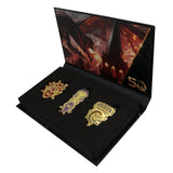 Dungeons & Dragons 50th Anniversary BEHOLDER, MIND FLAYER & MIMIC Limited Edition Pin Badge Set