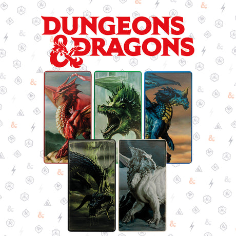 Dungeons & Dragons 50th Anniversary CHROMATIC DRAGONS Limited Edition Coloured Ingot Set